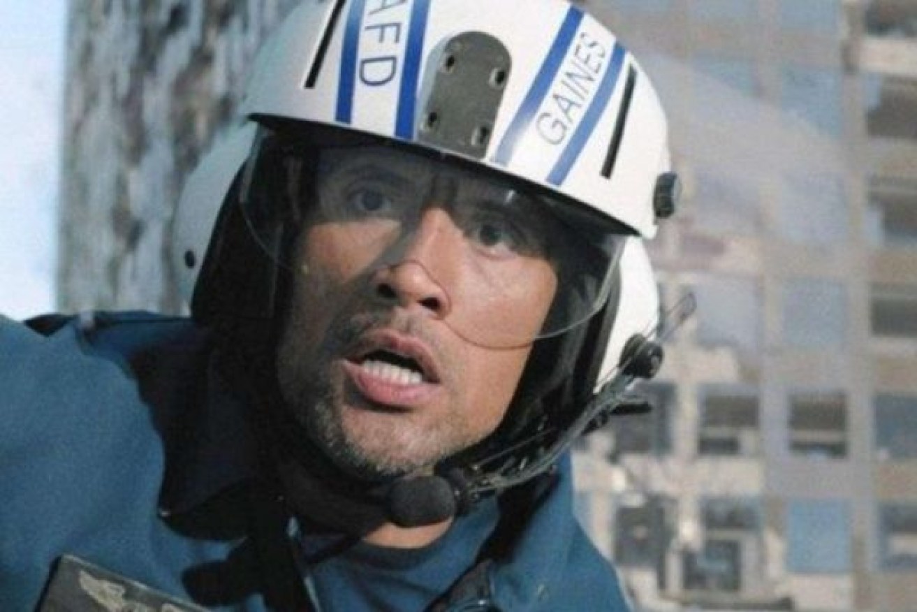 Even action heroes like Dwayne "the Rock" Johnson may not know how to deal with an apocalypse.

