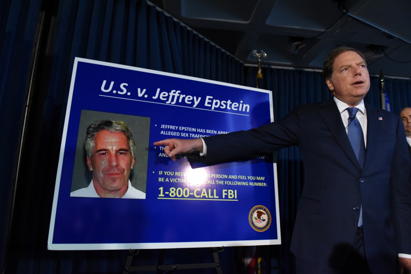 US Attorney Geoffrey Berman reveals the charges against Jeffrey Epstein.