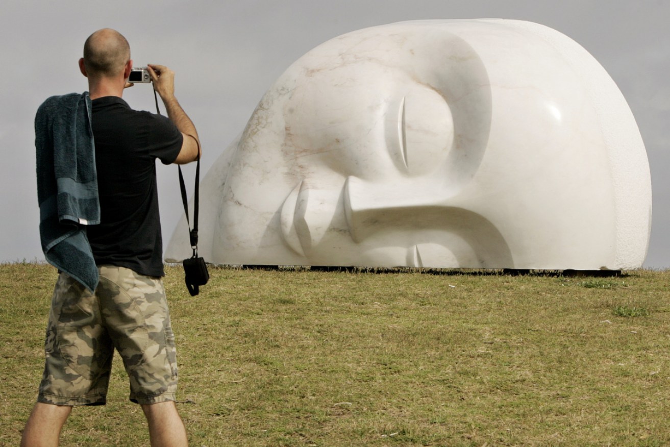 A sculpture by Italian artist Vince Vozzo in Marks Park for <i>Sculpture by the Sea</i>.
