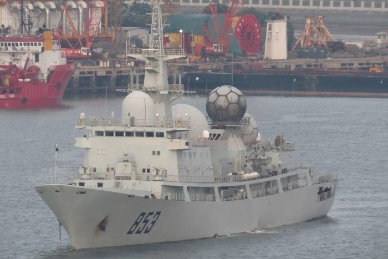 The Auxiliary General Intelligence ship is designed to eavesdrop on other militaries.