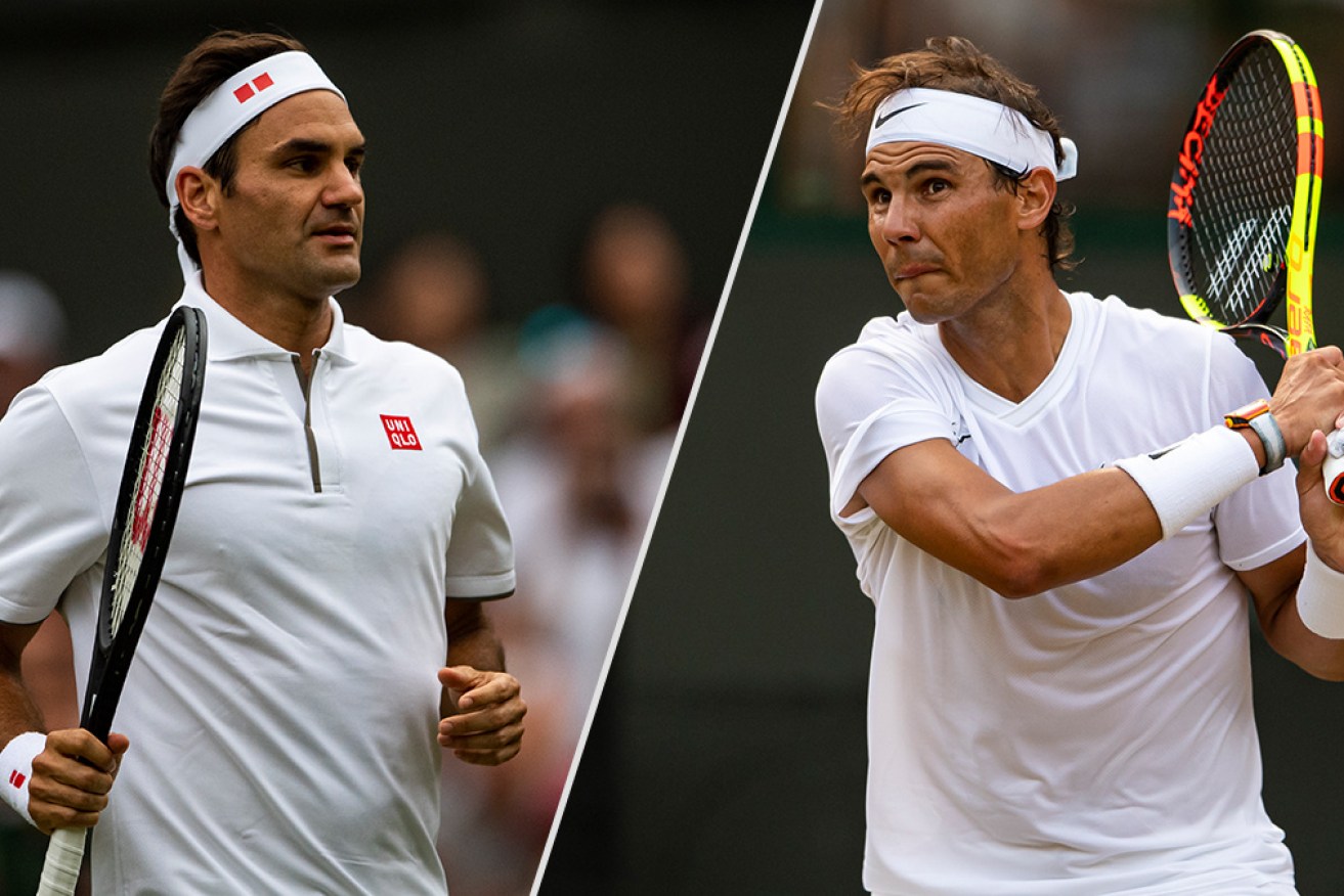 Forty meetings: Roger Federer and Rafael Nadal.