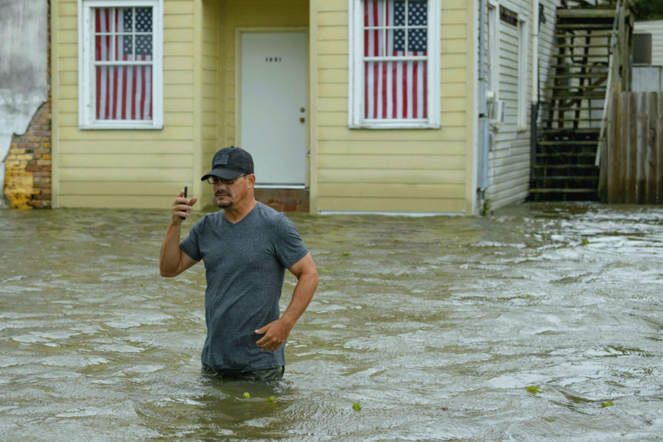Hurricane Barry has made landfall in Louisiana as authorities keep watch on flood levels.