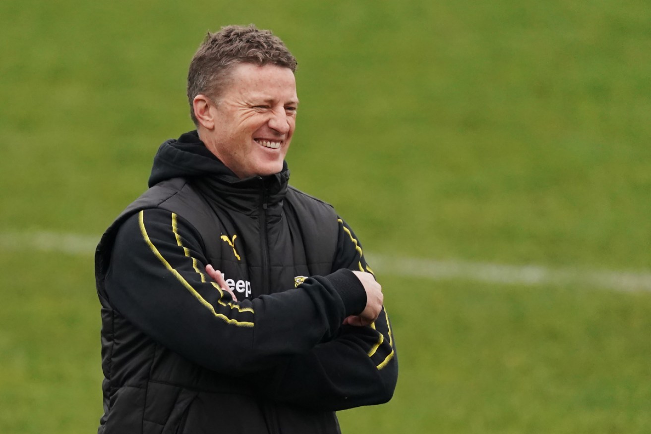 Former Richmond coach Damien Hardwick will lead Gold Coast for the next six seasons.