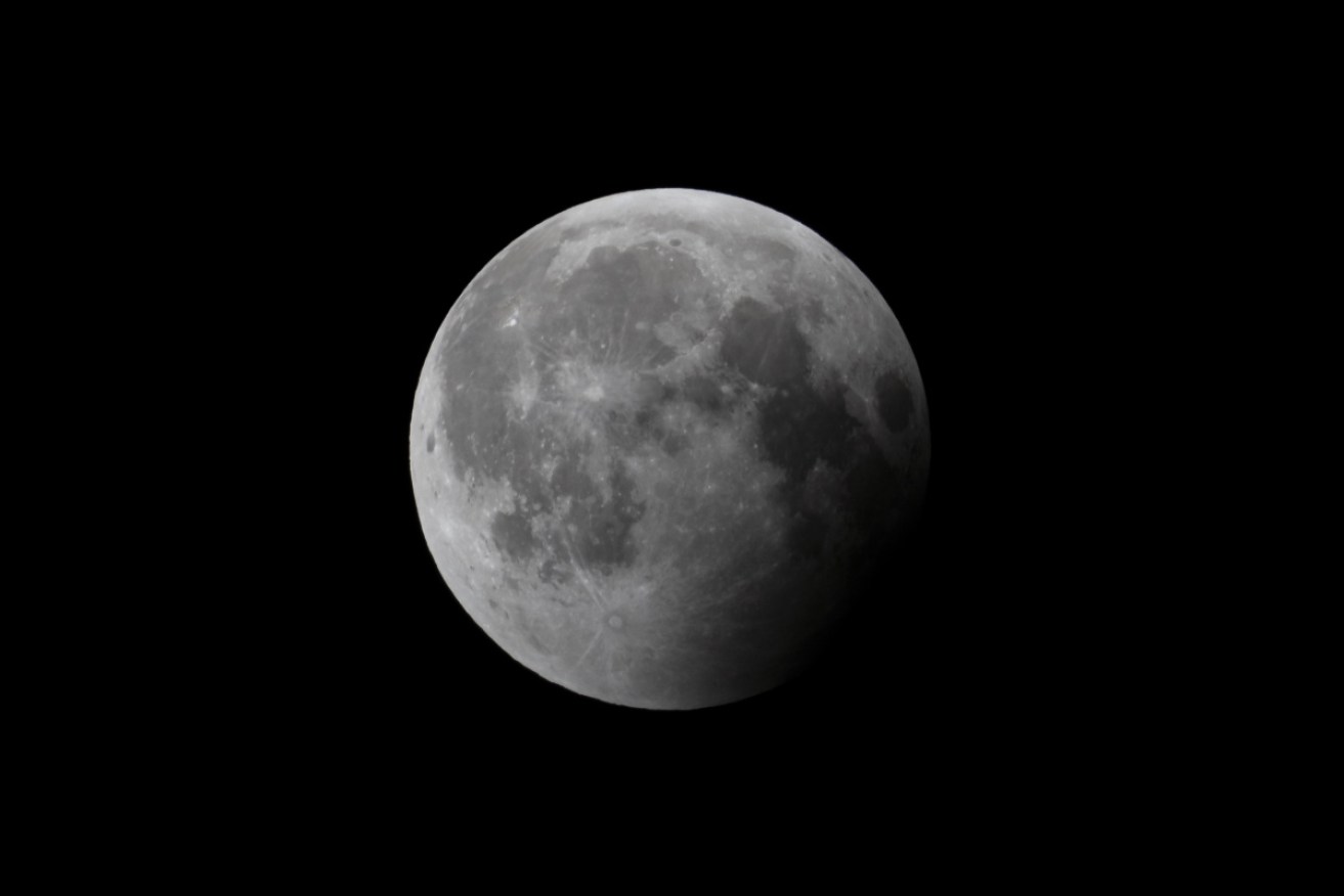 The Moon will have a dark patch over its right-hand side during the partial eclipse.