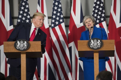 UK Prime Minister Theresa May hits out at ‘completely unacceptable’ Donald Trump rant
