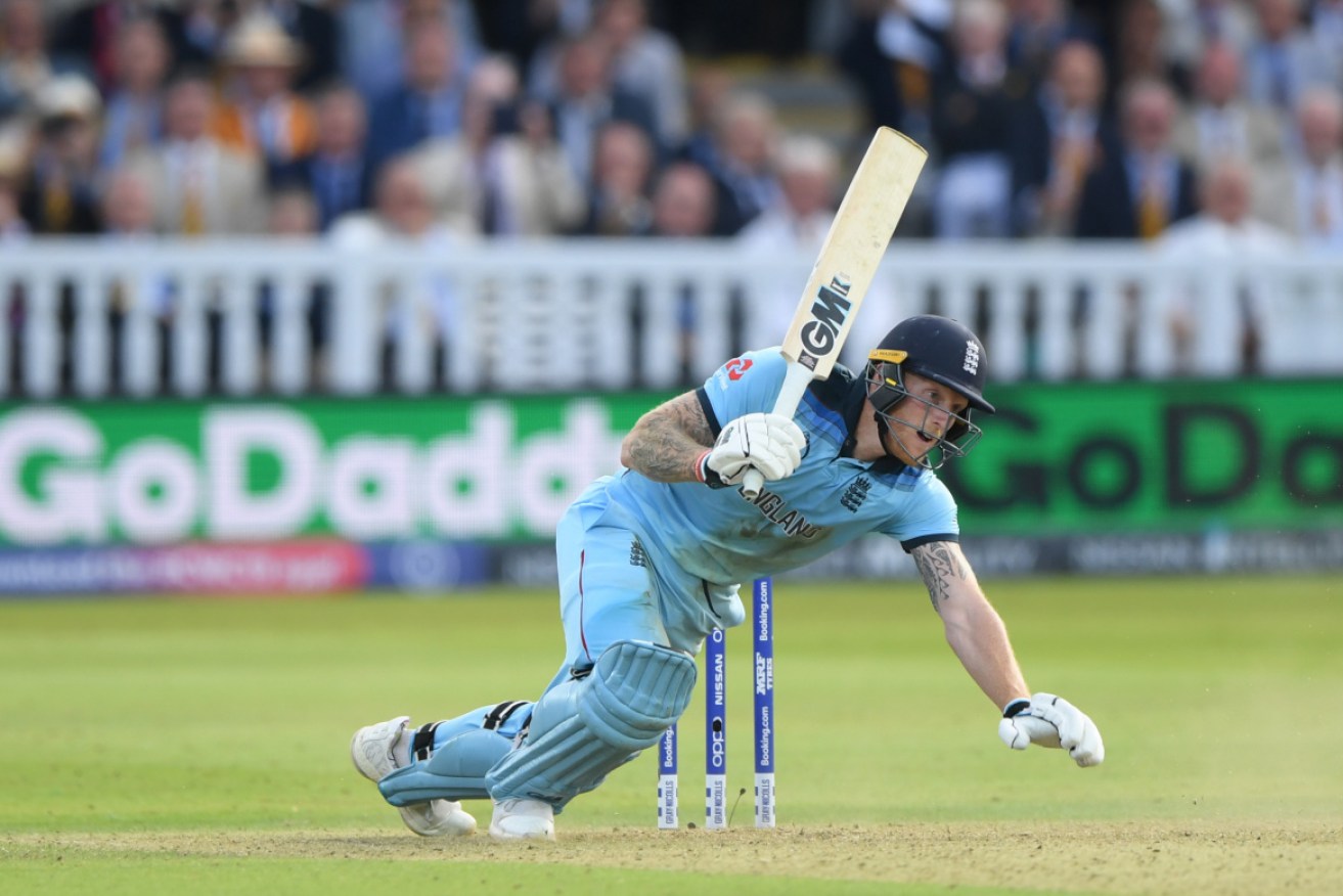 Ben Stokes in action during the controversial last minutes of the final against New Zealand.