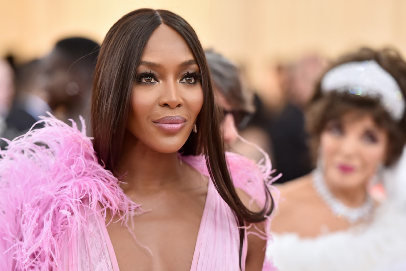 Naomi Campbell post-flight at the Met Gala in New York on May 6 2019.