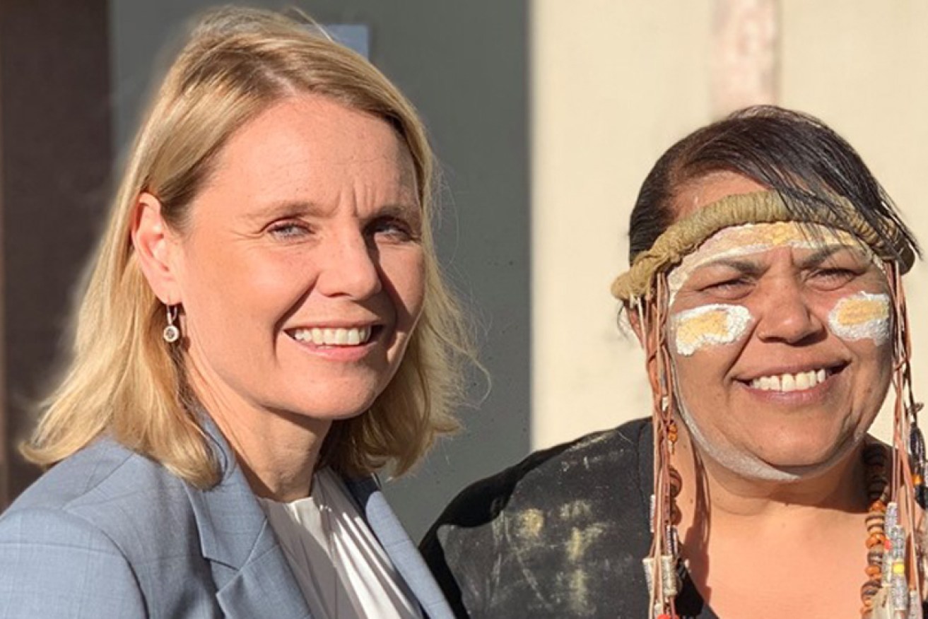 Peta Murphy (left) and the official opening of Parliament in Canberra on July 2.