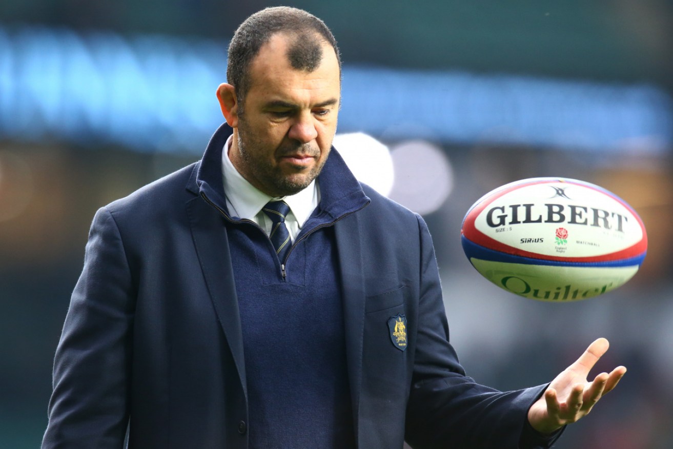On the up? Wallabies coach Michael Cheika thinks better days are ahead. 