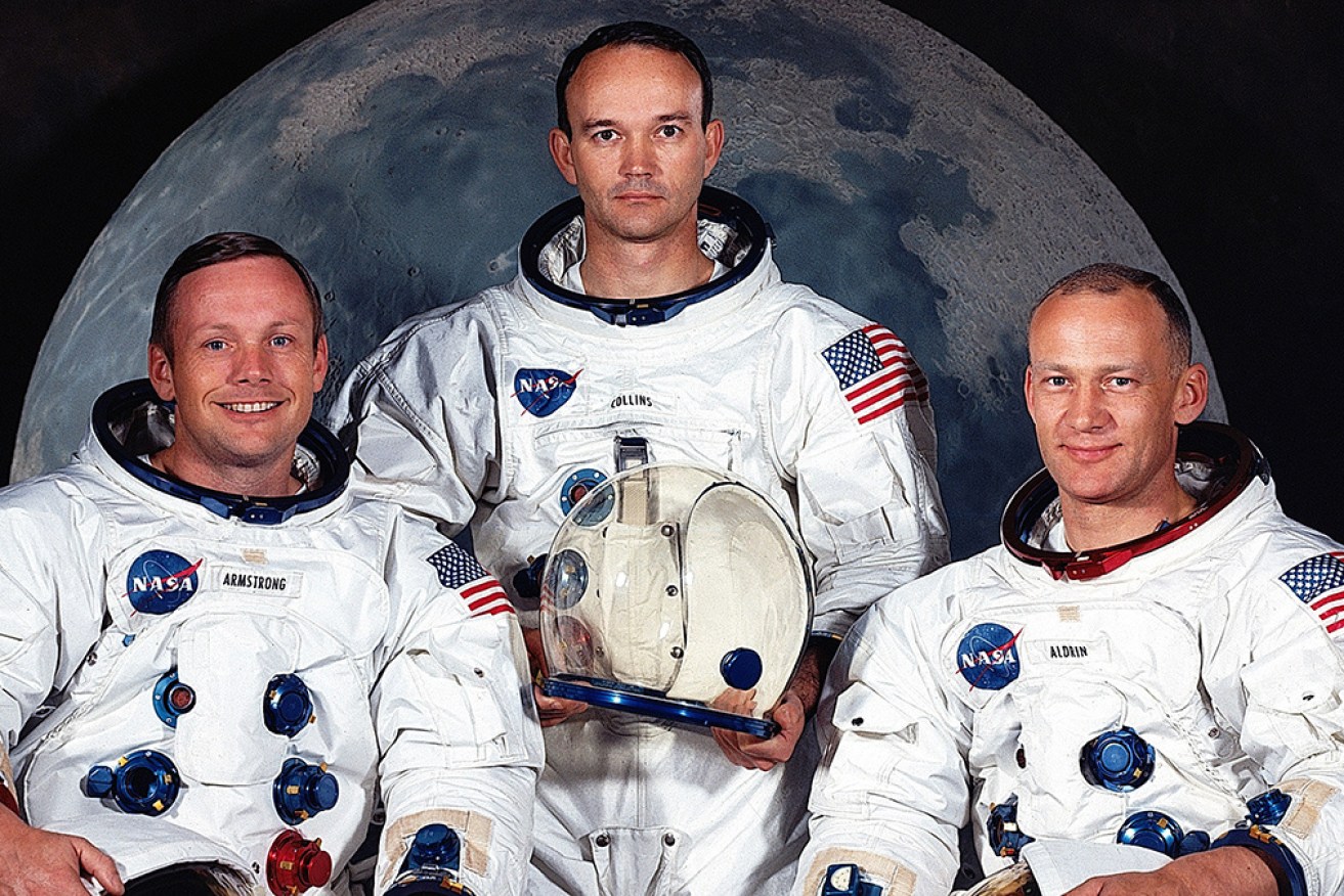 The Apollo 11 crew: Neil Armstrong, Michael Collins, and the man who should've walked first.