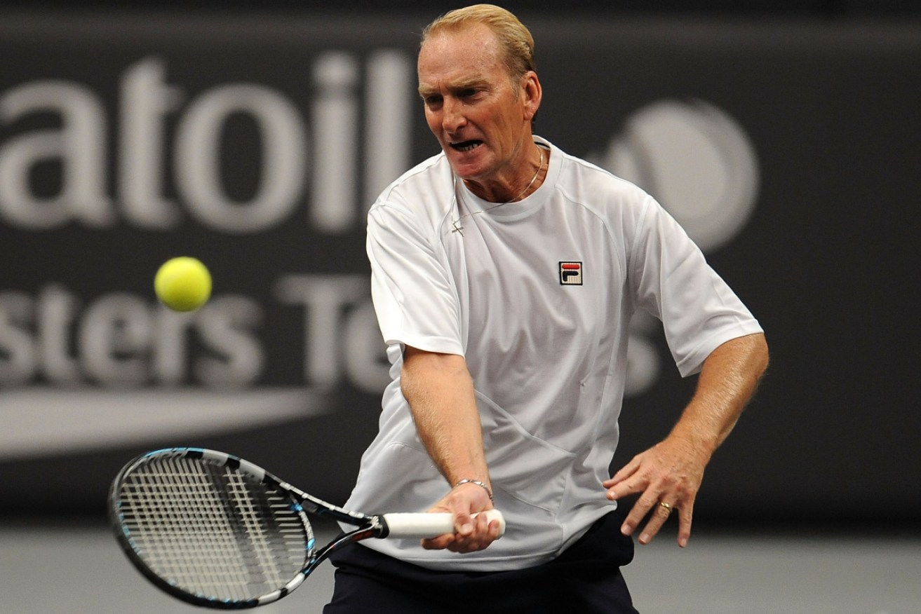 Peter McNamara playing in a masters' tournament in Britain in 2012.