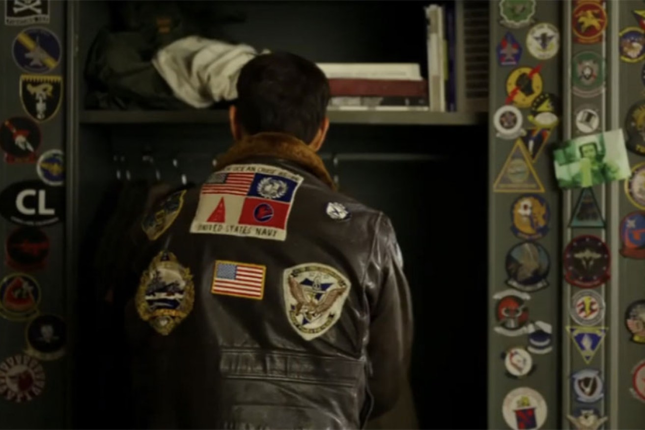 Tom Cruise in the <i>Top Gun: Maverick</i> jacket which has sparked heated debate.