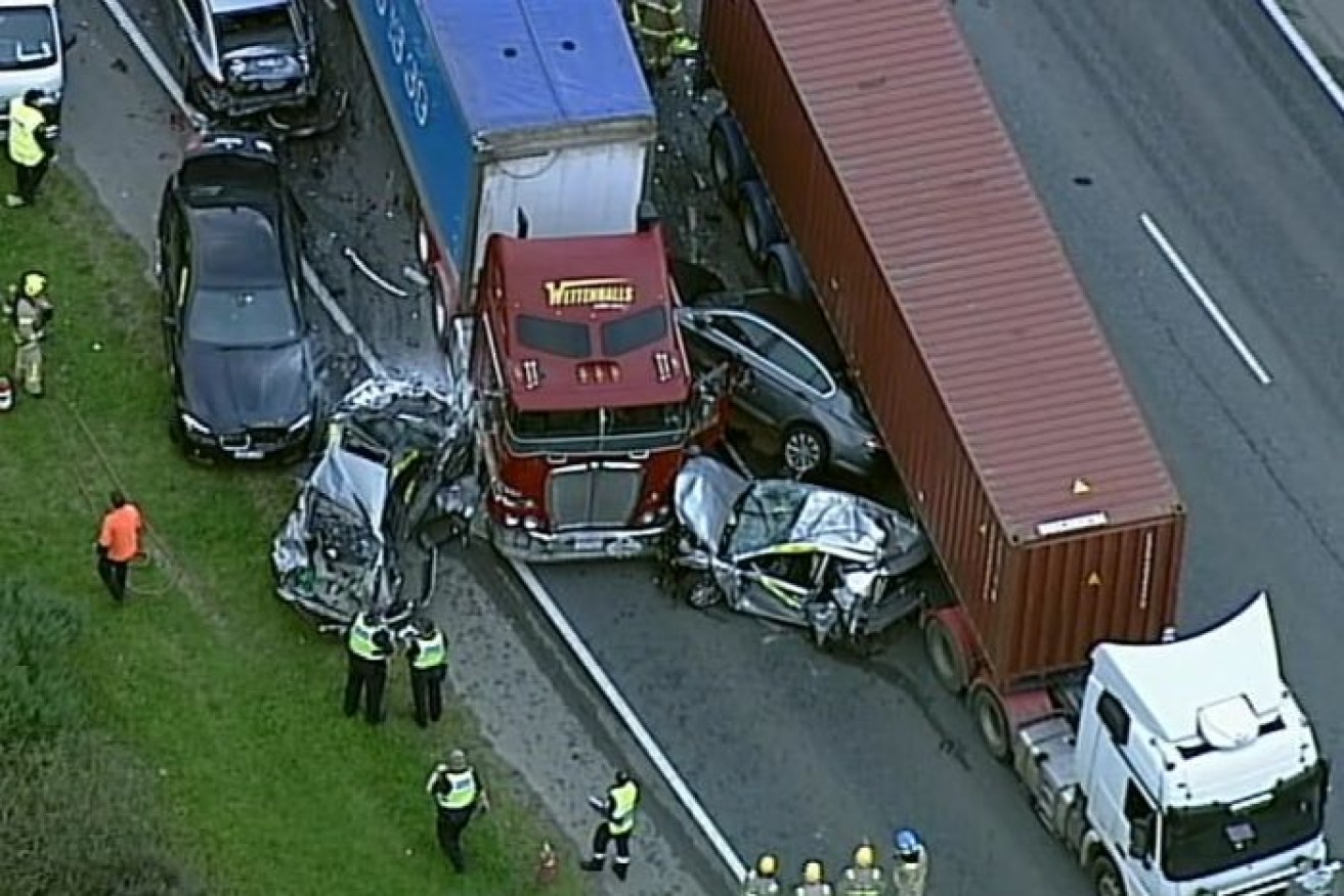 Emergency services expected the worst when the multivehicle pile-up happened just before 7.30am.