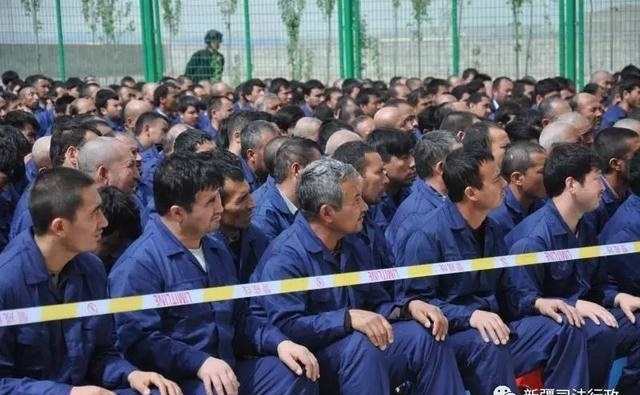 The CCP claims Uyghurs are living a ‘free and normal’ life in the camps. Photo: Chinese TV