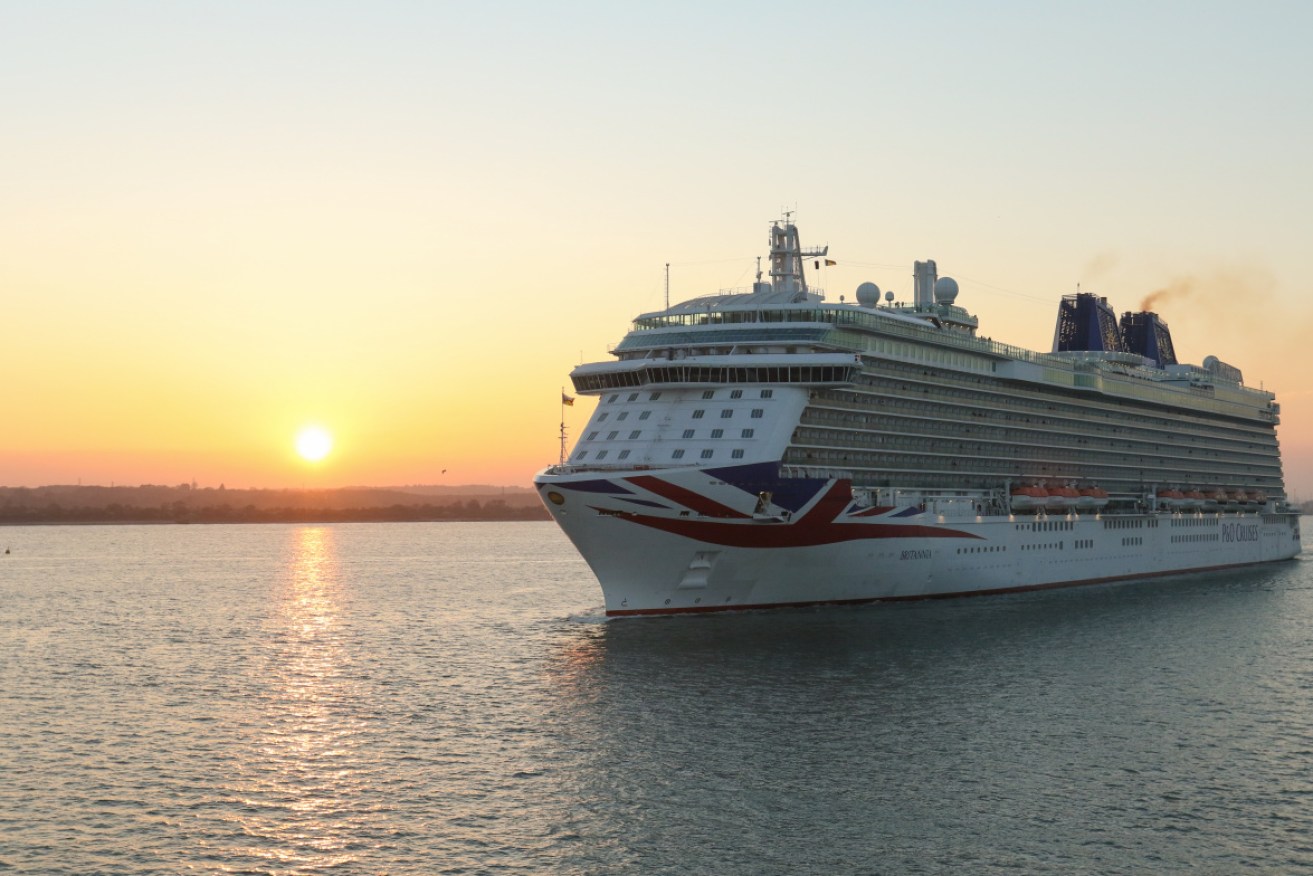 P&O's Britannia, which was the scene of a wild, alcohol-fuelled brawl early on Friday.