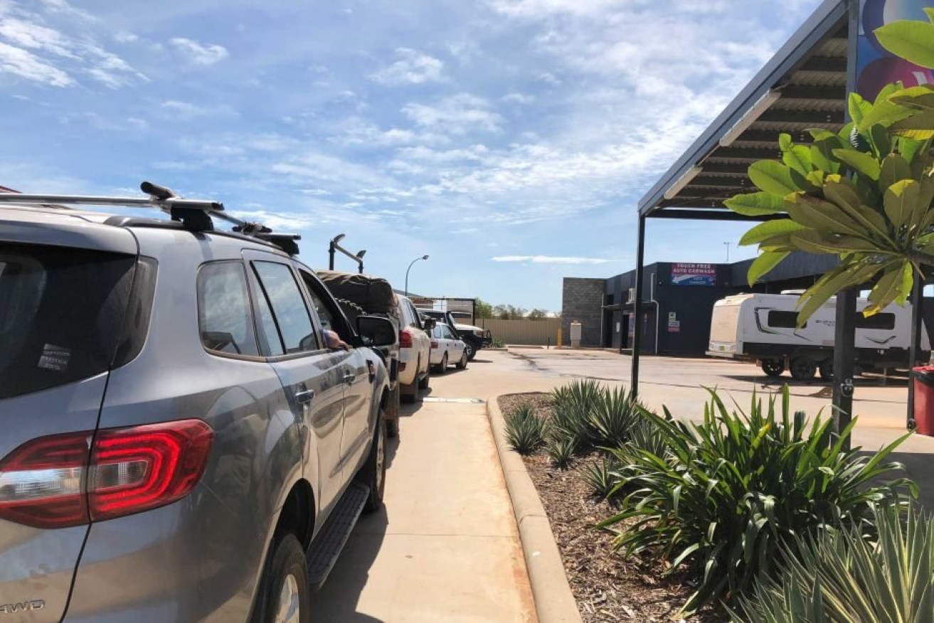 Broome's only car wash has been the scene of arguments between locals and grey nomads.