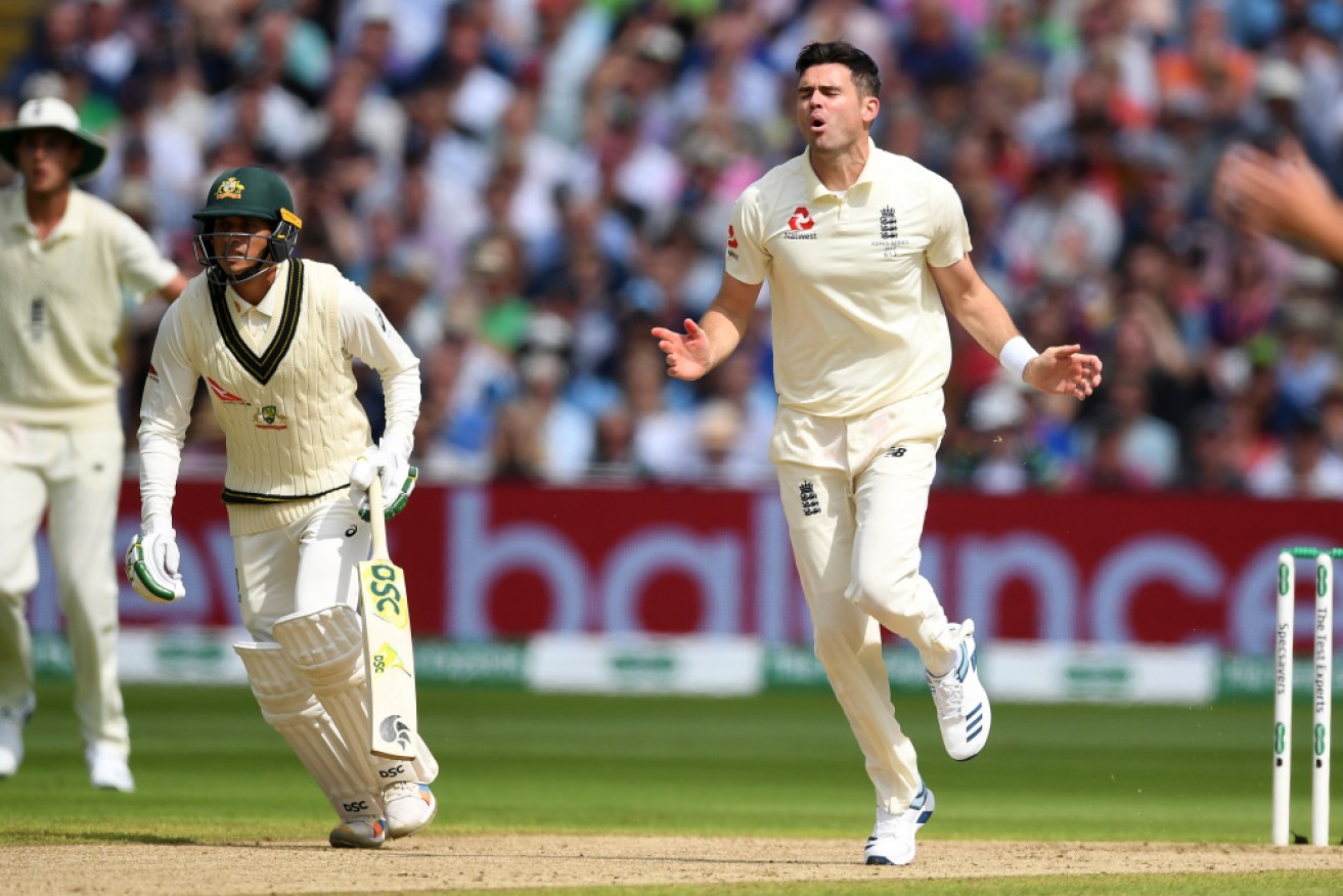 Jimmy Anderson managed only four overs at Edgbaston. 
