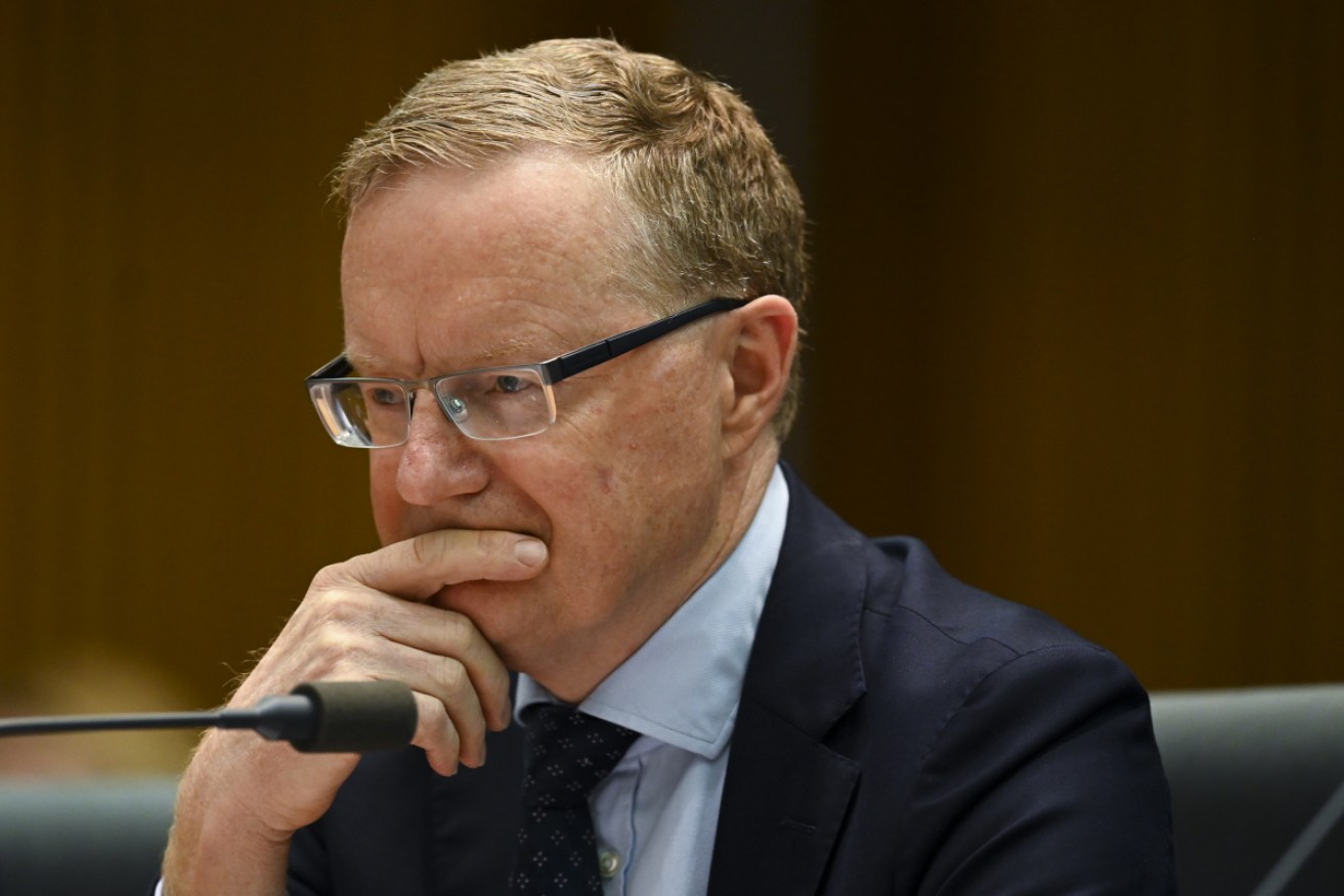 Australian Reserve Bank governor Philip Lowe at a House Economic Committee hearing in Canberra on Friday. <i>Photo: AAP</i>