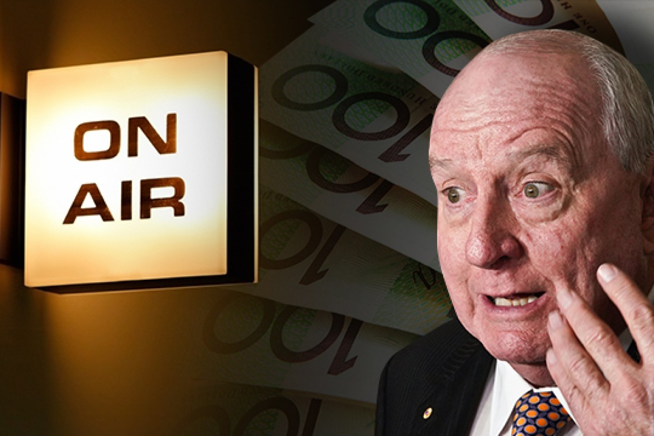Sydney radio host Alan Jones is an expensive shock jock. 