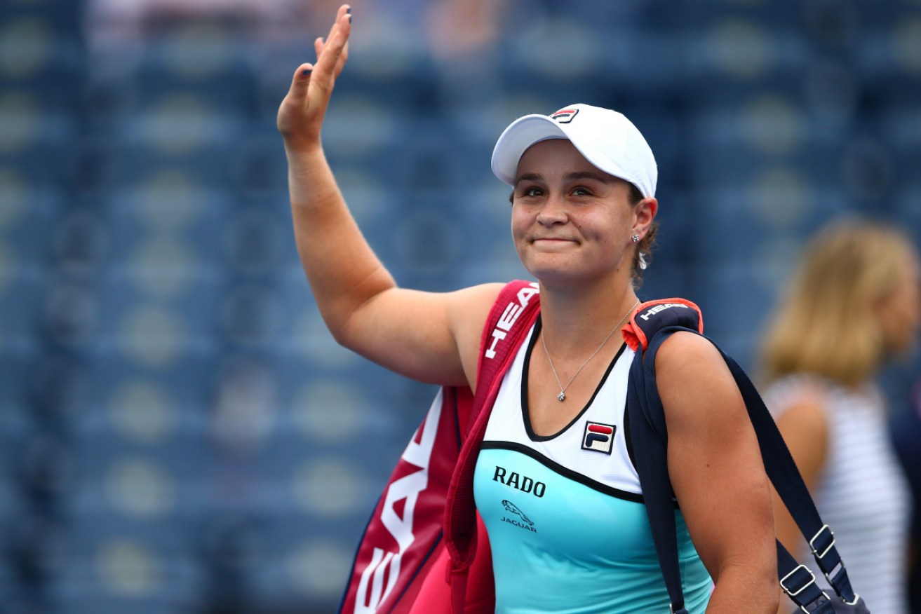 Ashleigh Barty after losing to US player Sofia Kenin at Toronto last week. 