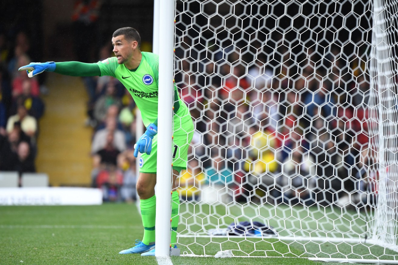 Brighton & Hove Albion goalkeeper Mat Ryan.