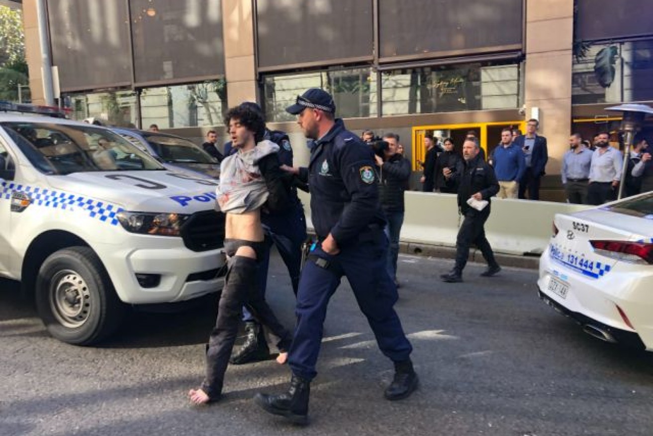 Mert Ney was arrested after a series of incidents in Sydney's CBD on August 14.