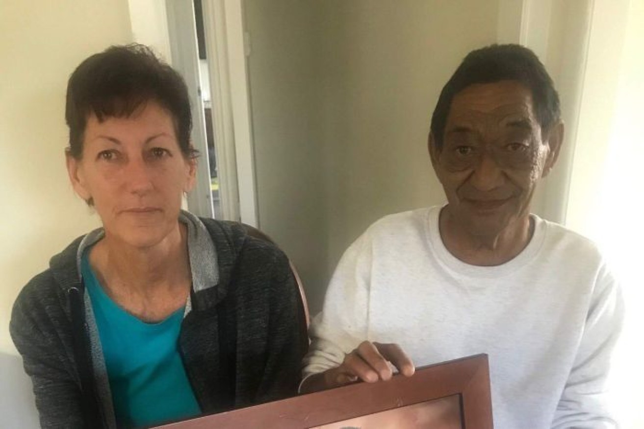 Di White (left) lost her older son to silicosis in March 2019. 