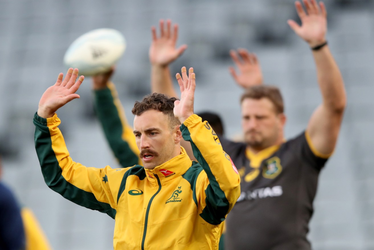 Hands up who wants to win at Eden Park: The Wallabies train in New Zealand.