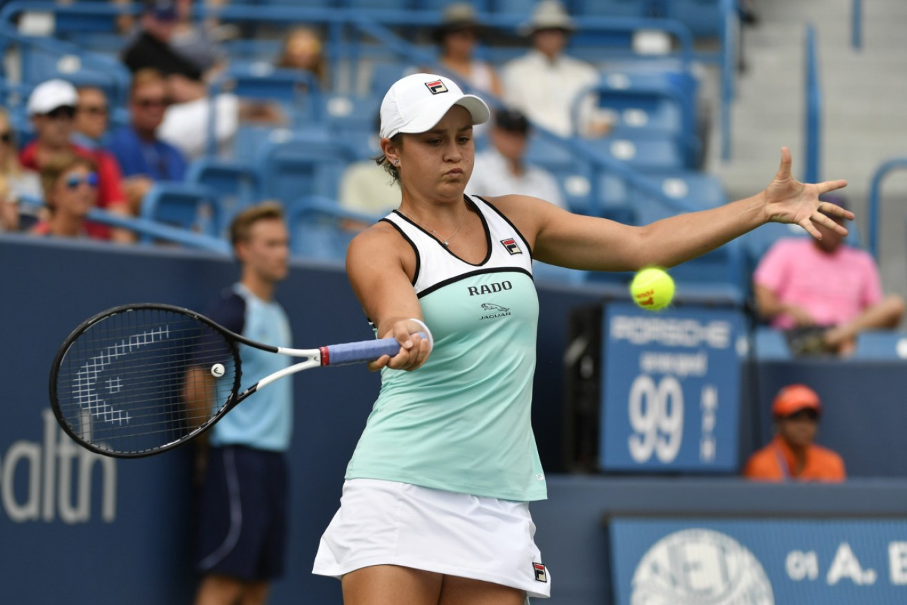 Barty defeated Maria Sakkari 5-7, 6-2, 6-0 at the Western & Southern Open being played at Lindner Family Tennis Centre in Mason, Ohio. 