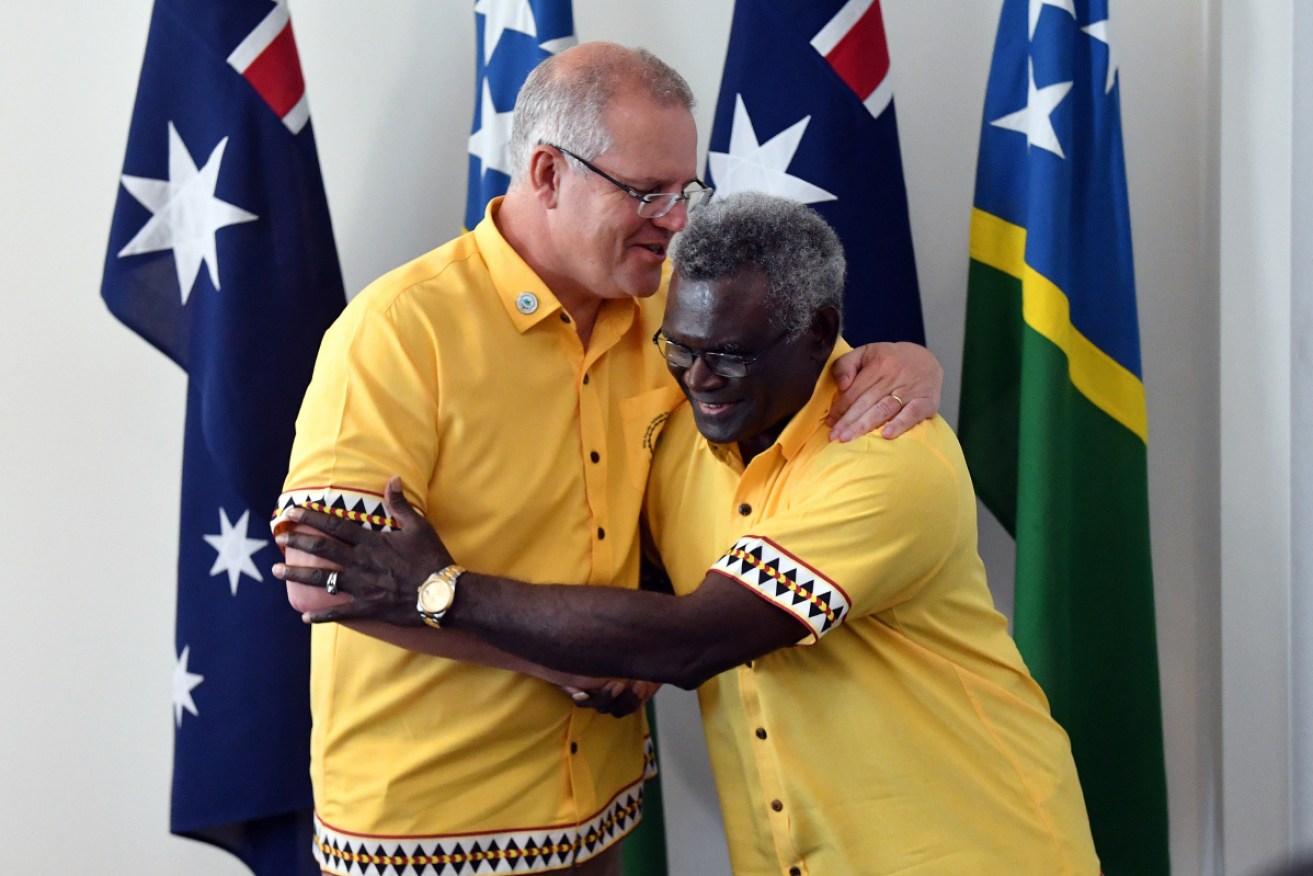 Scott Morrison and Solomon Islands PM Manasseh Sogavare were making nice in August. Now it's China getting the island nation's affection.