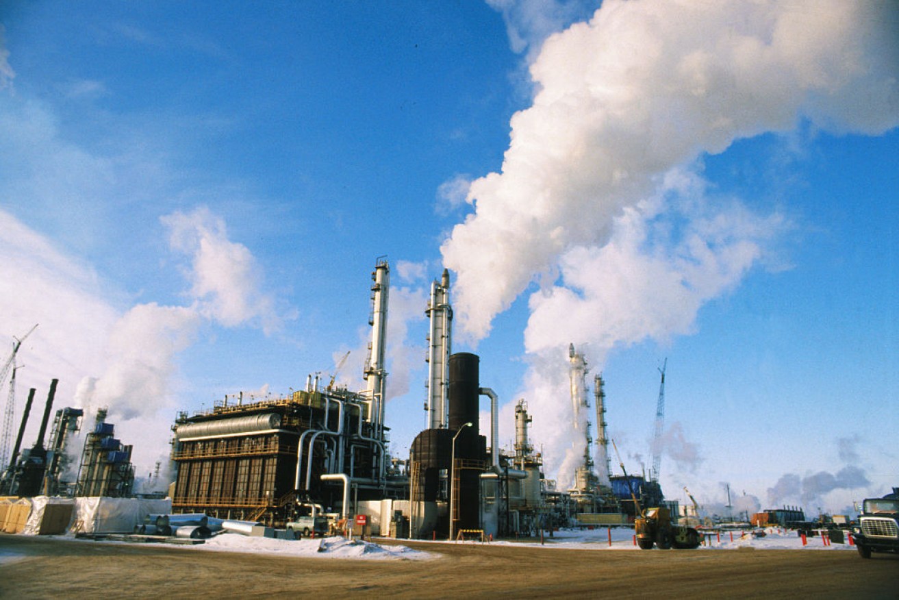 The gladstone project will look something like this hydrogen refinery in Fort McMurray, , Canada.