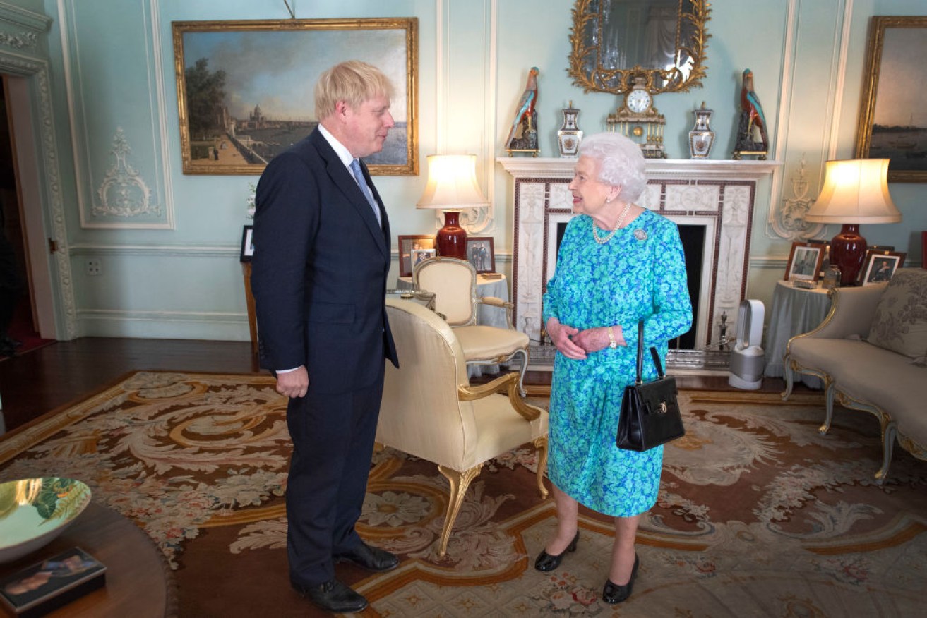 Queen Elizabeth II, pictured with UK prime minister when he was newly elected as Conservative leader, has agreed to his request to suspend parliament early. 