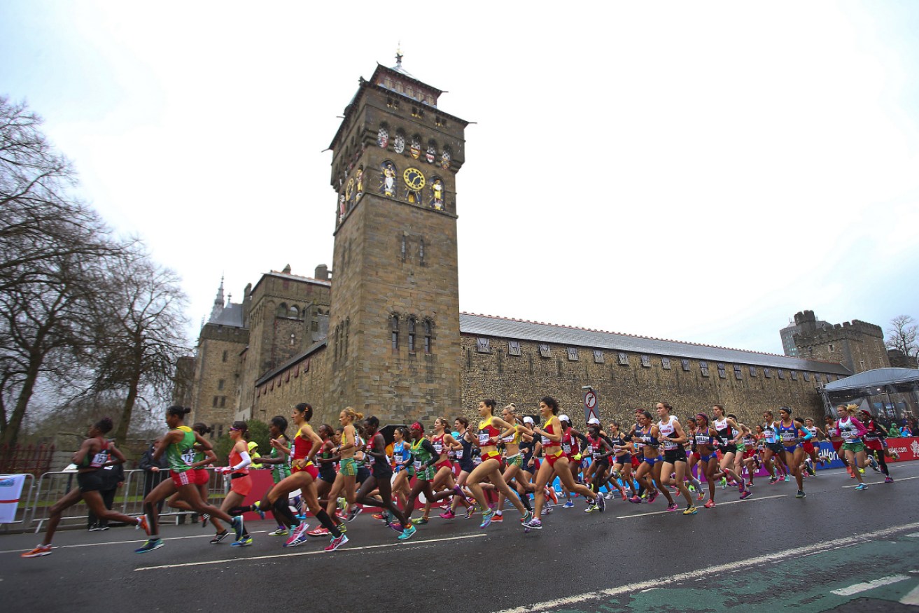 Ms Roche had trained for months before entering the Cardiff half-marathon.