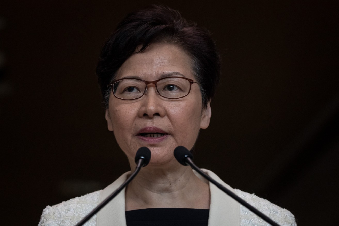 Hong Kong leader Carrie Lam has used the city's Emergency Regulations Ordinances, a rule that grants her the ability to bypass the legislature and make any law during a time of emergency or public danger.