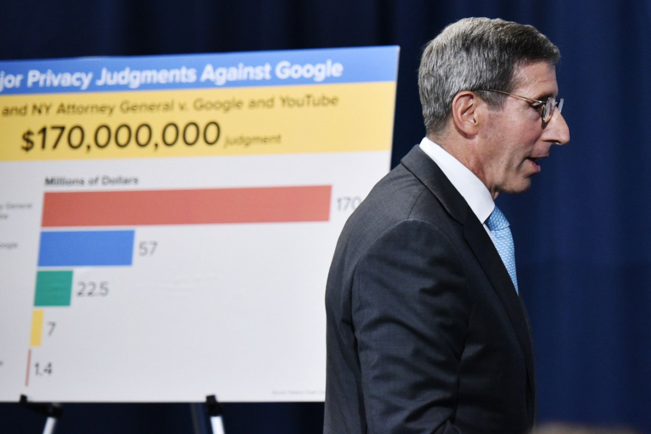 Federal Trade Commission (FTC) Chairman Joe Simon announced Google agreed to pay a $170 million fine to settle charges that it illegally collected and shared data from children on its YouTube video service without consent of parents. 