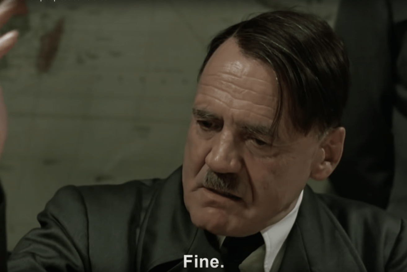 Hitler Downfall parody videos have proliferated since the release of <i>Downfall</i> in 2004.
