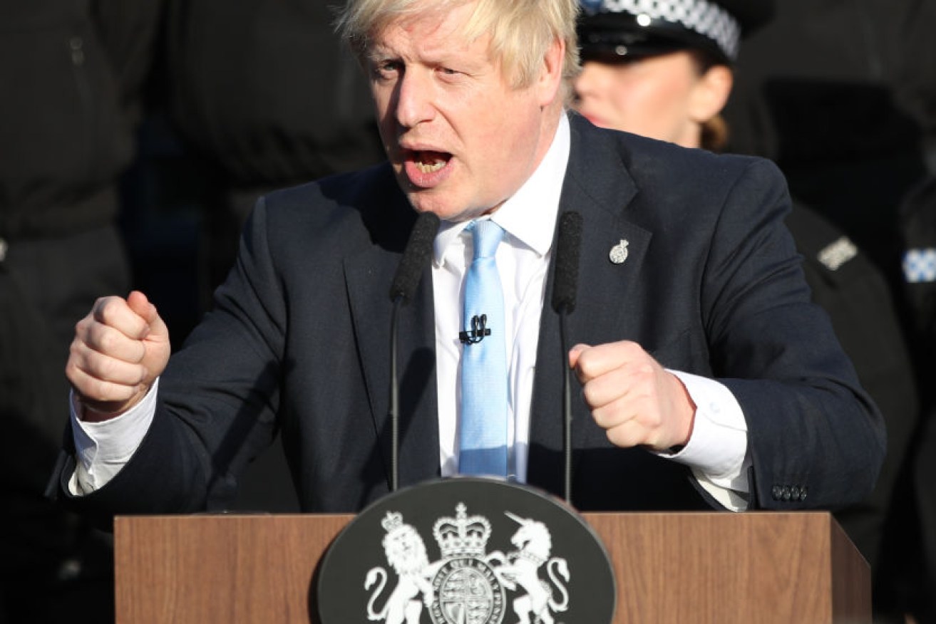 Britain's Prime Minister Boris Johnson would rather be "dead in a ditch" than delay Brexit. 