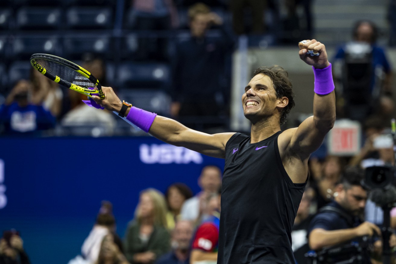 Rafael Nadal wins through to the US Open final. 