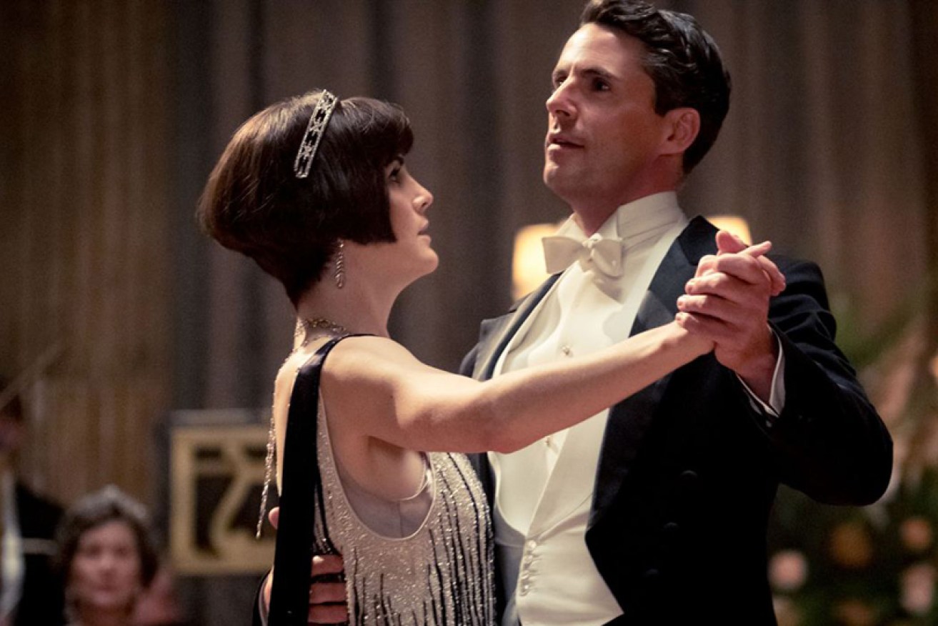 Lady Mary (Michelle Dockery) and Henry Talbot (Matthew Goode) cut a rug in the <i>Downton Abbey</i> movie.