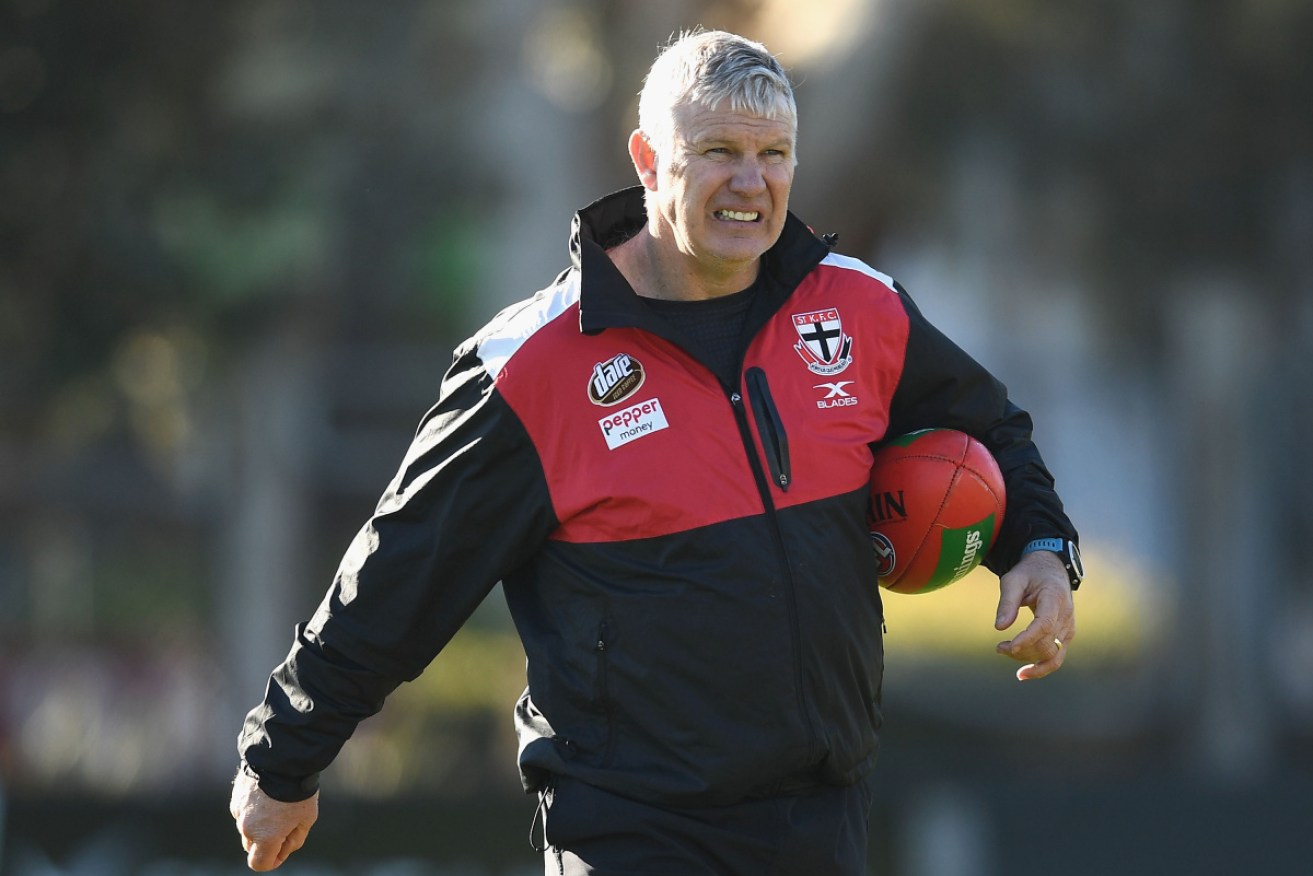 AFL identity Danny Frawley was a defence coach at his beloved St Kilda. 