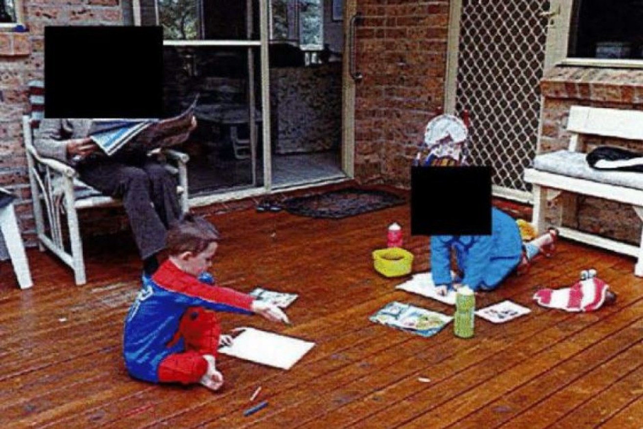 Newly released photos show William Tyrrell playing in the Spiderman suit he vanished in.