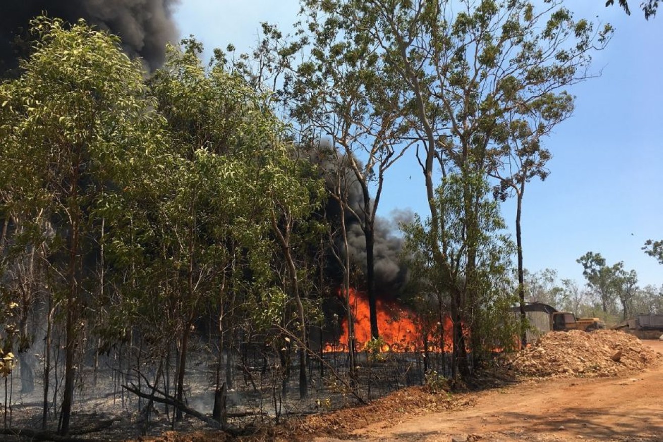 The warnings come after firefighters battled a number of erratic spot fires in the rural Darwin suburbs.

