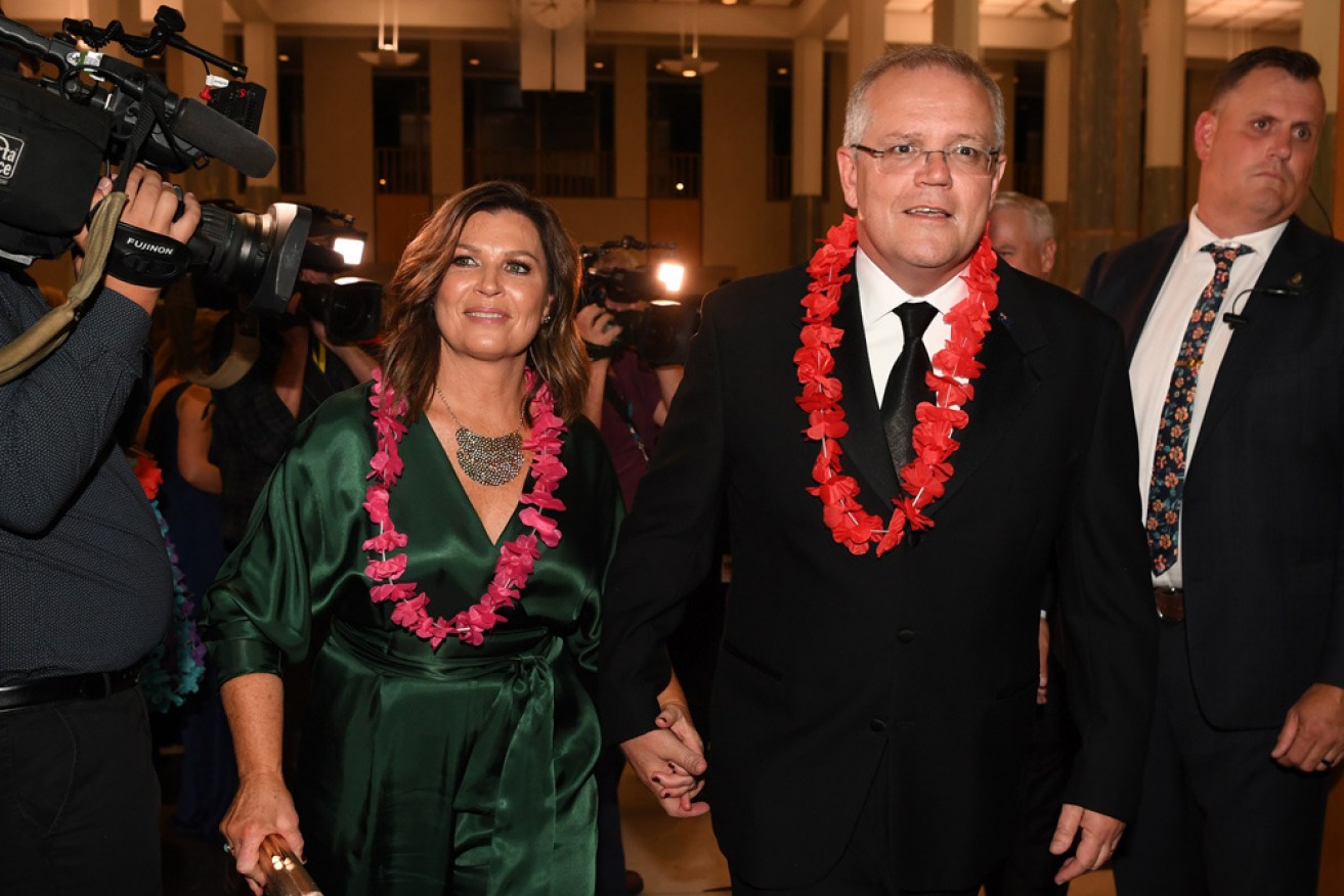 Scott Morrison joked about recent Liberal Party controversies in his Midwinter Ball speech.