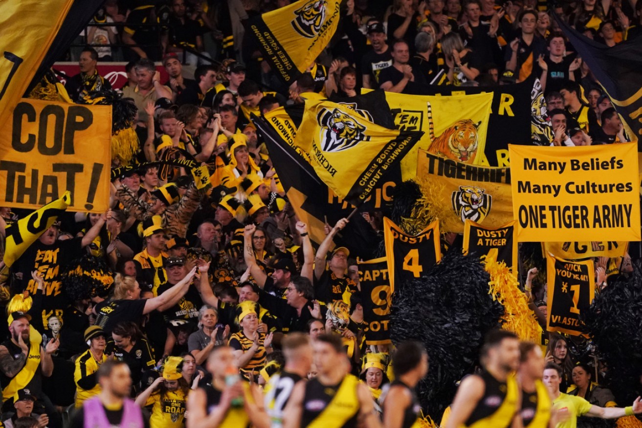 No fans: Richmond and Carlton fans will be locked out of the season opening match on Thursday. 