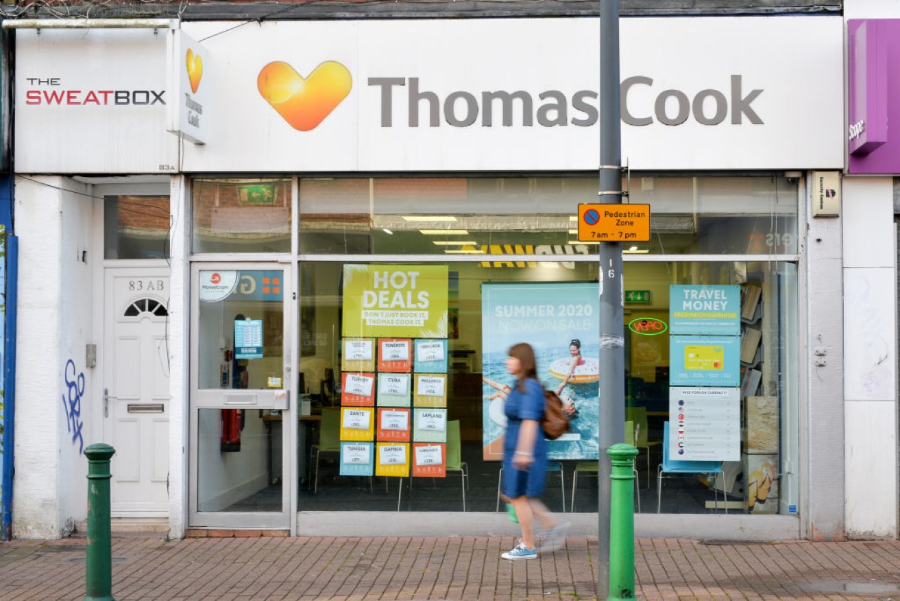 A closed Thomas Cook shop on East Street, Bedminster, Bristol, as the 178-year-old tour operator Thomas Cook which has ceased trading with immediate effect after failing in a final bid to secure a rescue package from creditors. 