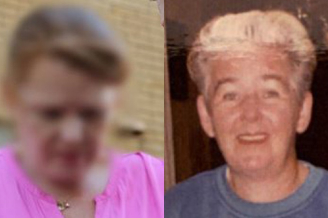 The woman (left) was arrested on Tuesday over the 2001 death of her mother, Irene Jones (right).