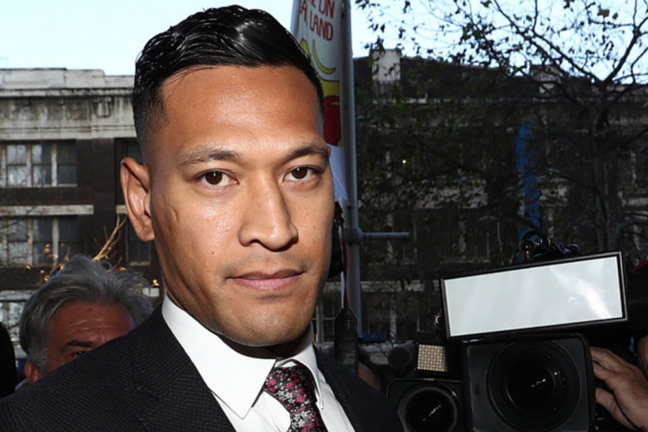 Israel folau has no regrets for the homophobic post that cost him his career. 