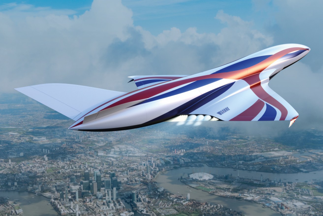 Australians could fly to London in as little as four hours using a new type of engine.