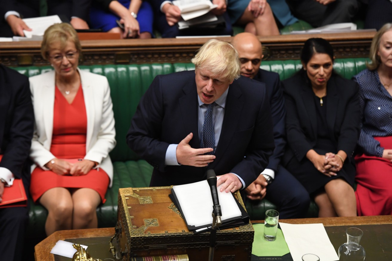 Boris Johnson faced a fiery sitting of Britain's House of Commons on Wednesday.