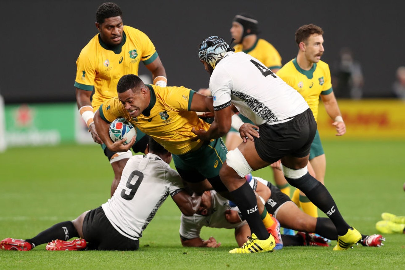 The Wallabies got through Fiji in their quest for world cup glory. The next challenge is Wales. 